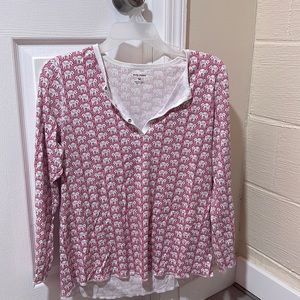 Roller Rabbit pink elephant top.